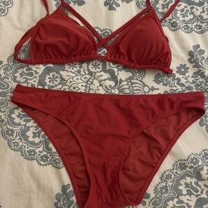 Express Red Bikini Set